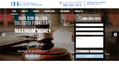 Desktop Screenshot of greenbergaccidentlawyer.com