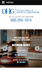 Mobile Screenshot of greenbergaccidentlawyer.com